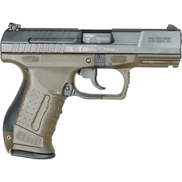 WALTHER P99 AS Final Eddition 9mm 4in 10rd OD Green DA/SA Pistol (287417210)