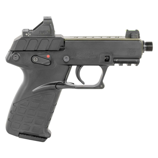 KEL-TEC P17 22 LR 3.8in 16+1rd Green/Black Pistol with Optic and Holster (P17GRNBLKOPTIC)