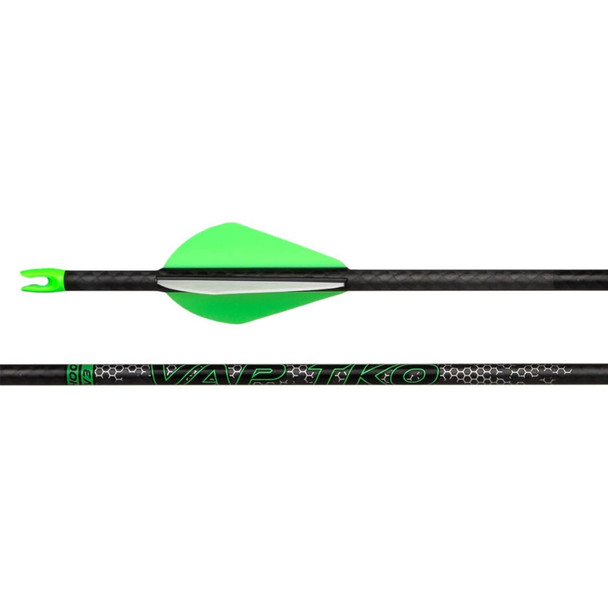 VICTORY ARCHERY VAP TKO Gamer Low Torque GPI: 7.9 Fletched Arrows, 6-Pack (VAPTKAG-400FB-6)
