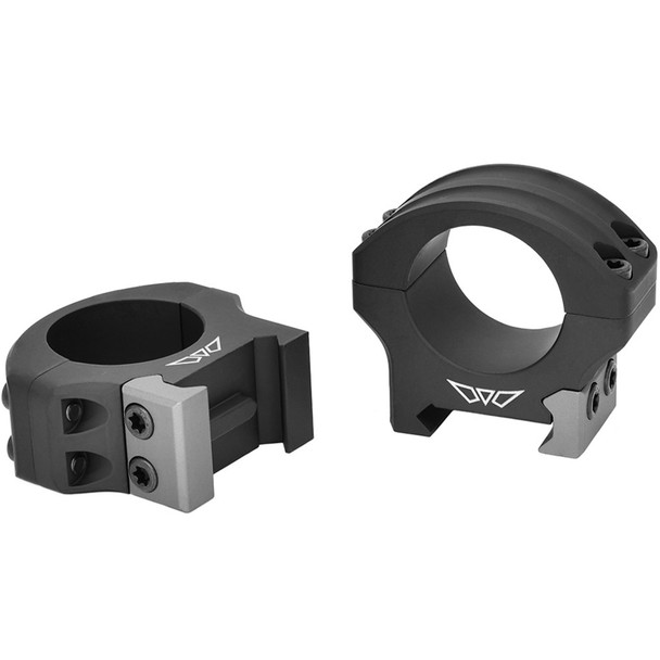 WARNE HyperLite 1in Black Low Matte Scope Rings (8500M)
