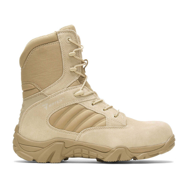 BATES Men's GX-8 Composite Toe Desert Tan Side Zip Boots (E02276)