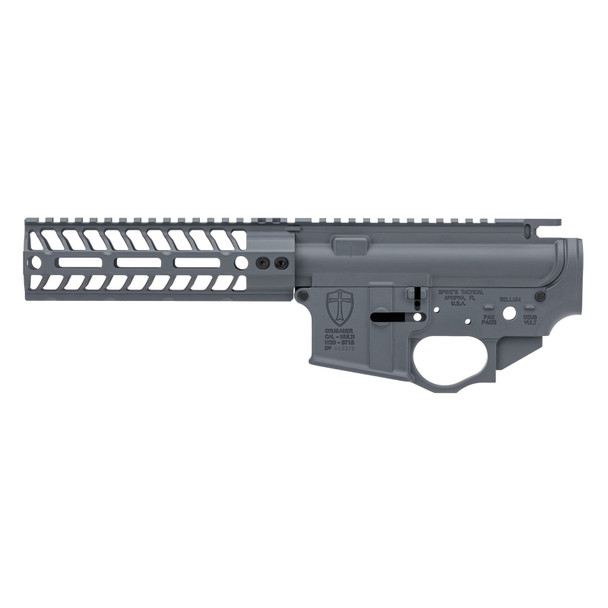 SPIKE'S TACTICAL Crusader 223 Remington/556NATO Combat Gray Forged Lower/Upper Receiver Set (STS1622-PG7M)