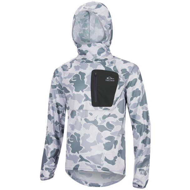 DRAKE Ultra-Lite Backwaters Old School Monument Stretch Hoodie (DPF0005-OSM)