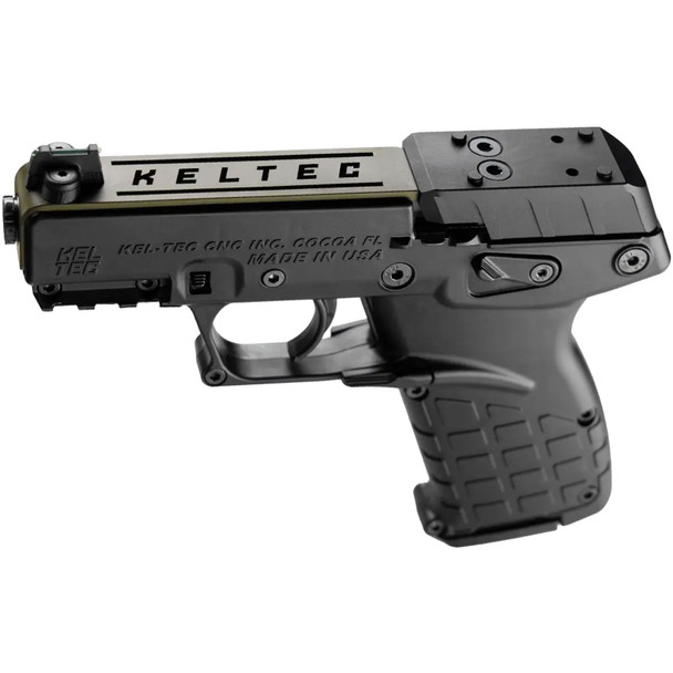 KEL-TEC P17 Exclusive 22 LR 3.8in 16rd Semi-Auto Pistol (P17BBLKORGRNS)