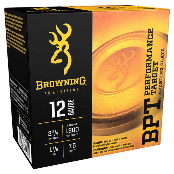 BROWNING BPT Sporting 12 ga 2-3/4in Heavy 7.5 Shotshell (B193621227)
