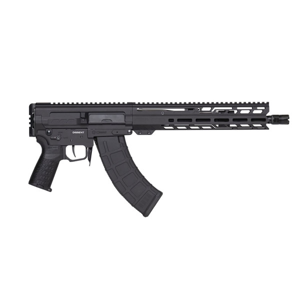 CMMG Dissent Mk47 7.62x39 12.5in Armor Black Semi-Auto AR Pistol (86A9D0A-AB)