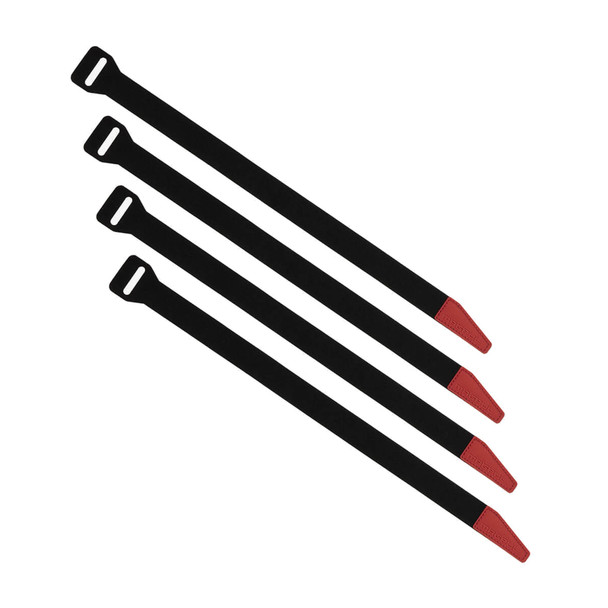 MAGPUL DAKA 12in 4-Pack Black/Red Gear Strap (MAG1442BLK)