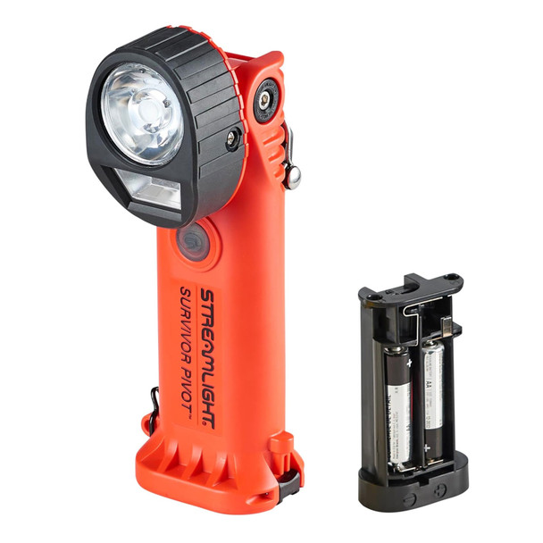 STREAMLIGHT Survivor Pivot Alkaline Orange Dual Beam Flashlight (91800)