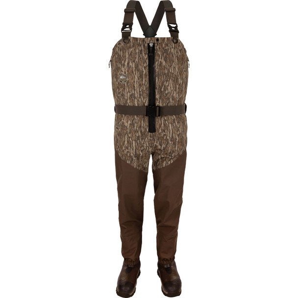 Open-box: DRAKE Uninsulated Guardian Elite HND Front Zip Wader, Color: Bottomland, Size: L/11 (DF2400-006-LRG11) - Great condition, limited use