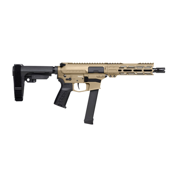 CMMG Banshee FE MkGs 9mm 8in 33rd Coyote Tan Semi-Auto Pistol (99A520F-CT)