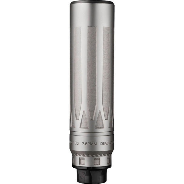DEAD AIR ARMAMENT Nomad-Ti XC Silver 7.62mm Silencer w/ Xeno Adapter & DA124 Omni Brake (NOMADTIXCXENOSIL)