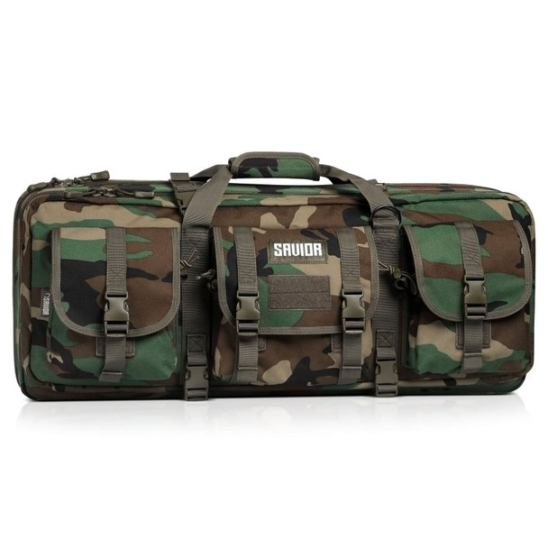 SAVIOR EQUIPMENT American Classic Shorty 28in M81 Woodland Double Rifle Case (RB-2812DG-V1-M81)