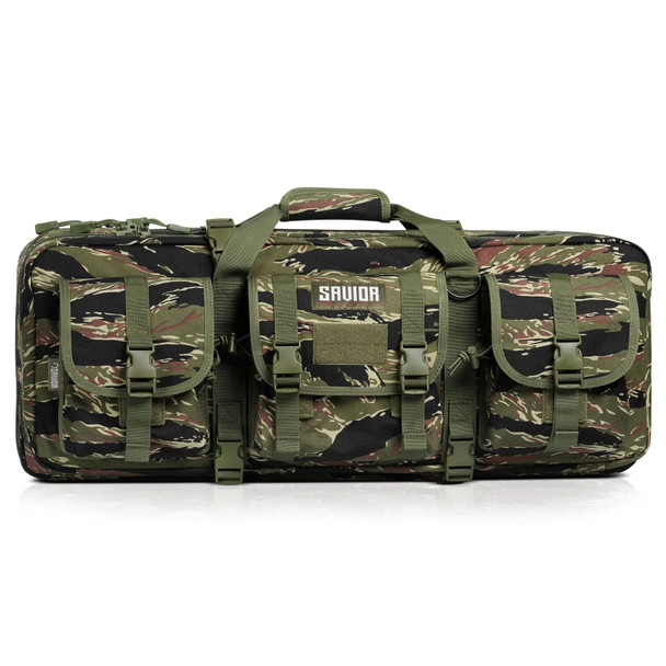 SAVIOR EQUIPMENT American Classic Shorty 28in Tiger Stripe Double Rifle Case (RB-2812DG-V1-TIGR)