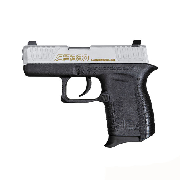 DIAMONDBACK DB380NB Gen4 .380 ACP 2.8in 6rd Nickel Boron Semi-Auto Pistol (DB0100E022)