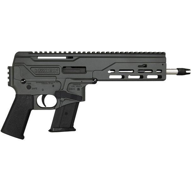 DIAMONDBACK DBF DBX57 5.7x28 8in 20rd Dark Gray Semi-Auto Pistol (DB1614L051)