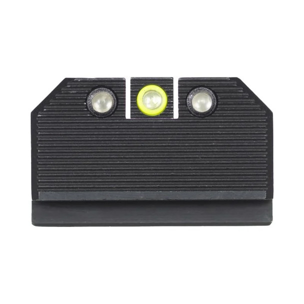 NIGHT FISION Yellow Front/Black Rear Optics Ready Stealth Lower 1/3rd Night Sight Set for Walther PDP/PPQ with RMR/507c/508t (WAL-277-330-353-YGZG)