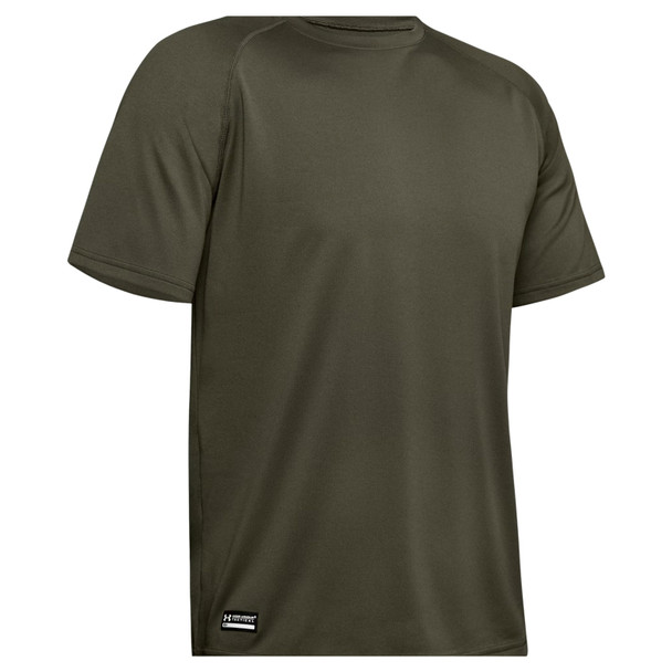 UNDER ARMOUR Men's UA Tactical Tech Large Marine OD Green/Clear Short Sleeve T-Shirt (1005684-390-LG)