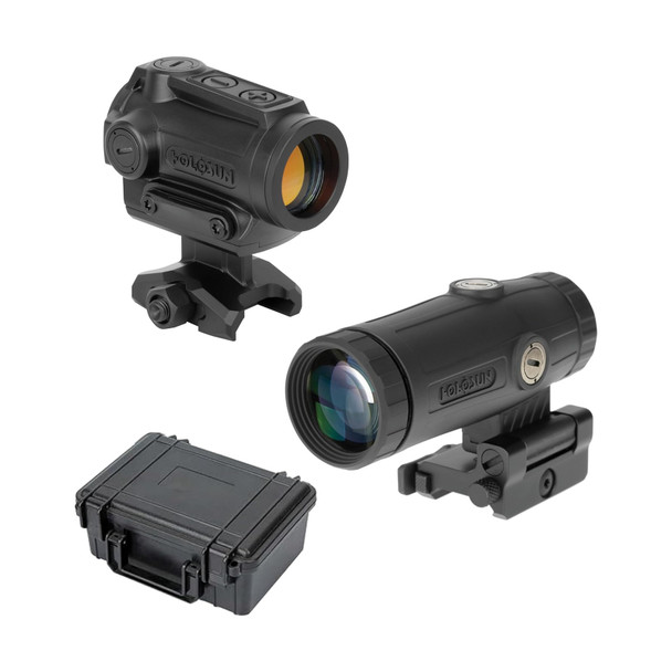 HOLOSUN ARO 2 MOA Enclosed Rifle Sight and HM3X Magnifier Kit with Hard Case (ARO-RD2-HM3X)