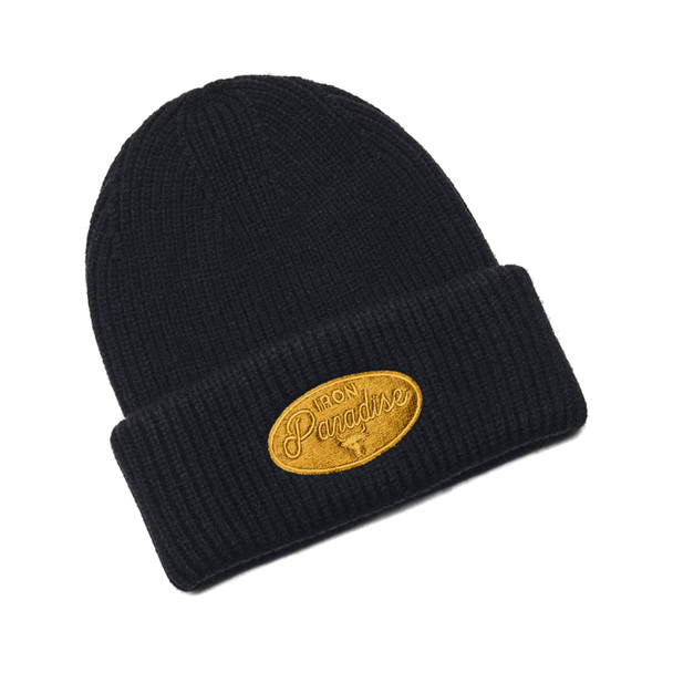 UNDER ARMOUR Mens Project Rock Black/Golden Yellow Beanie (1380009-002-OSFM)