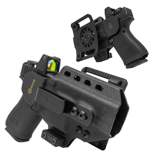 GRITR OMNI IWB/OWB Ambidextrous Kydex Holster Fits Standard Glock 9mm Models
