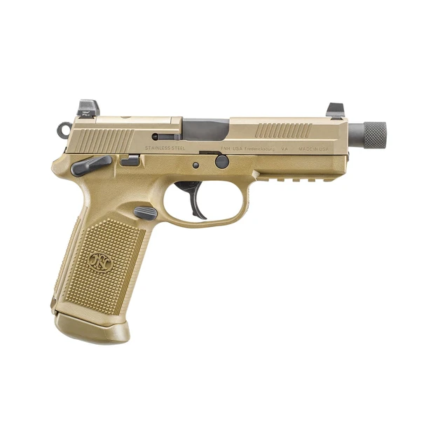 FN FNX-45T .45 ACP 5.3in 15rd Flat Dark Earth Semi-Auto Pistol w/ Holosun 407C (66102270)