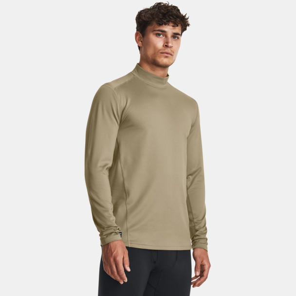 UNDER ARMOUR Men's Tactical ColdGear Infrared Federal Tan/Black Base Mock Neck Top (1365388-499)