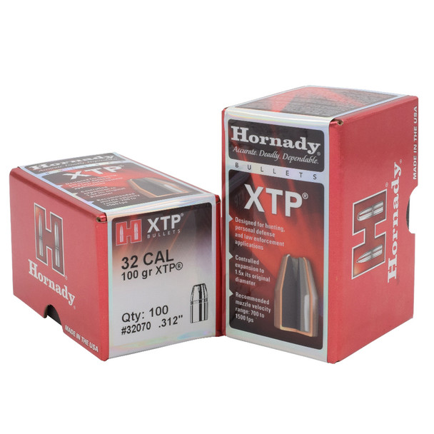 HORNADY XTP 32 Cal 100Gr Hollow Point Handgun Bullets (32070)