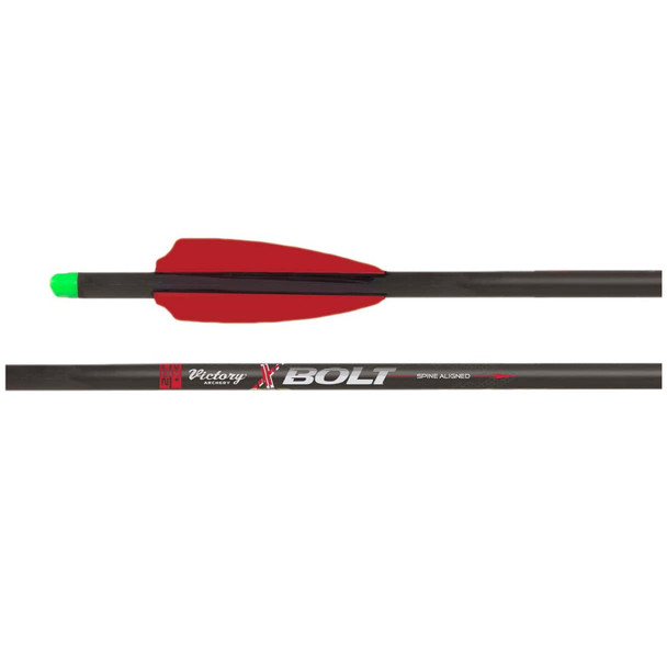 VICTORY ARCHERY XBolt Sport 20in 325 Grains Half Moon Nock Fletched Crossbow Bolt (XBOLTS-20FXG-6)