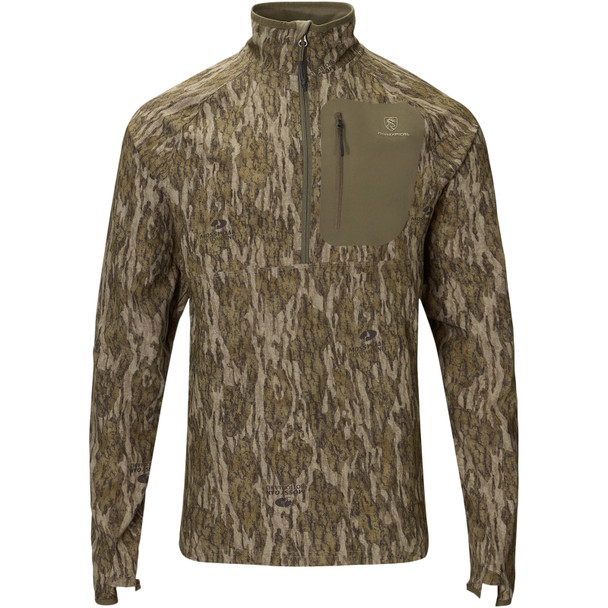 DRAKE Men's Non-Typical Lightweight SWT Half Zip Pullover with Scent Control (DNT0054)