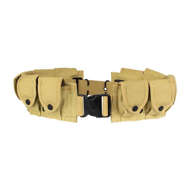 FOX OUTDOOR GI Style 10-Pocket Khaki Cartridge Belt (50-37)