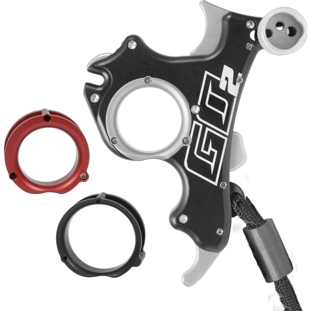 T.R.U. BALL ARCHERY GO2 Black Index/Pinky Trigger Handle Release (TGO2-BK)