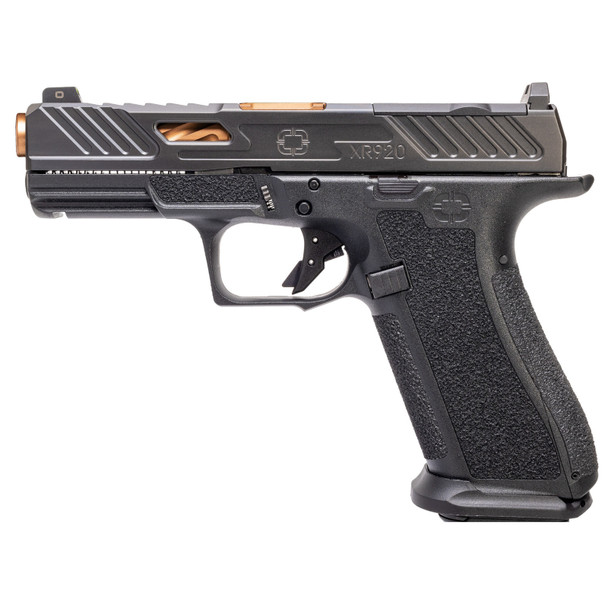 SHADOW SYSTEMS XR920 Elite 9mm 4in 10rd Black/Bronze Spiral Unthreaded Barrel CA Compliant Semi-Auto Pistol (SS-3039-CA)