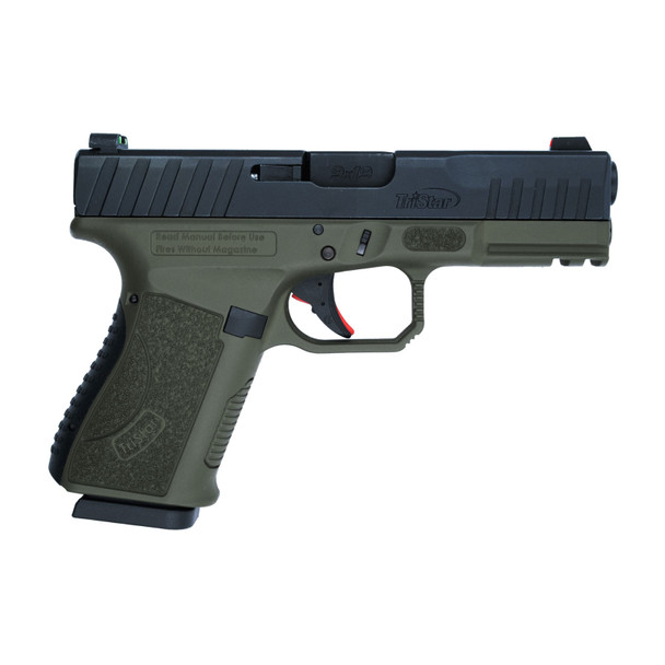 TRISTAR Apoc 9mm Semi-Auto 4in 2x15rd OD Green/Black Pistol (85776)