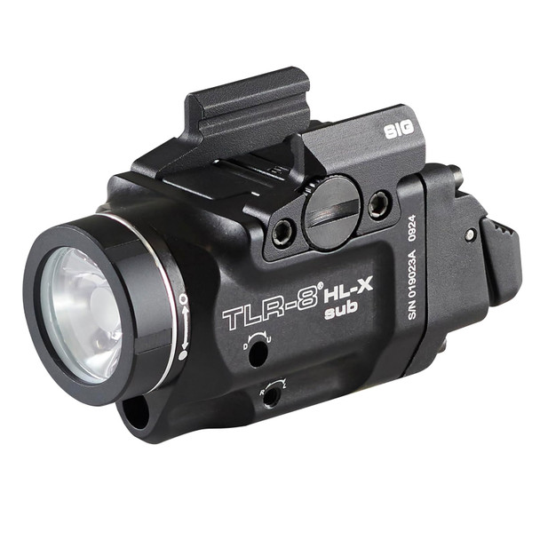 STREAMLIGHT TLR-8 HL-X Sub USB Black Weapon Light with Red Laser for Sig Sauer P365/XL (69467)