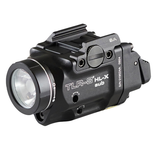 STREAMLIGHT TLR-8 HL-X Sub USB Black Weapon Light with Red Laser for 1913 Short Railed (69469)