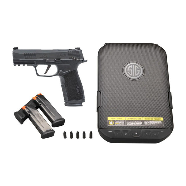 SIG SAUER P365 XMacro Kit 9mm 3.7in 3x10rd Black Striker Pistol (365XCA-9-MS-VKIT-10)