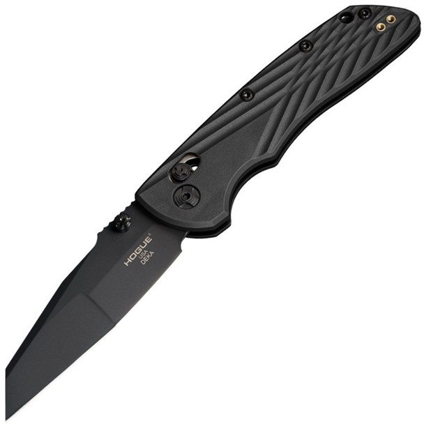 HOGUE Deka 3.25in ABLE Lock Modified Wharncliffe Black Folding Knife (24366)