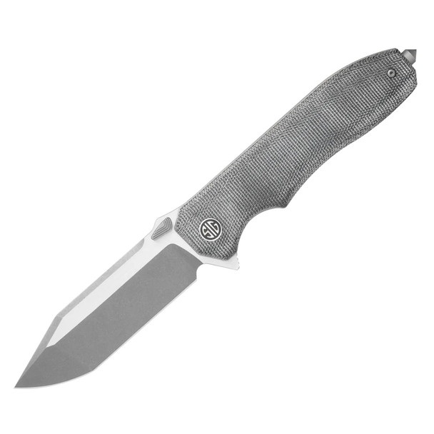 SIG SAUER Validus Two-Tone Satin/Stonewash Modified Tanto Knife with Salt and Pepper Black Micarta Handle (VA-9SBT)