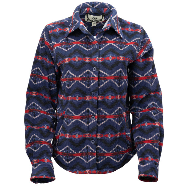 OUTBACK TRADING Women's Eleanor Navy Big Shirt (42185-NVY)