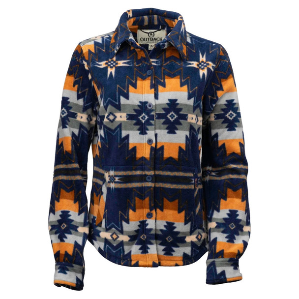 OUTBACK TRADING Women's Aurora Blue Big Shirt (42201-BLU)