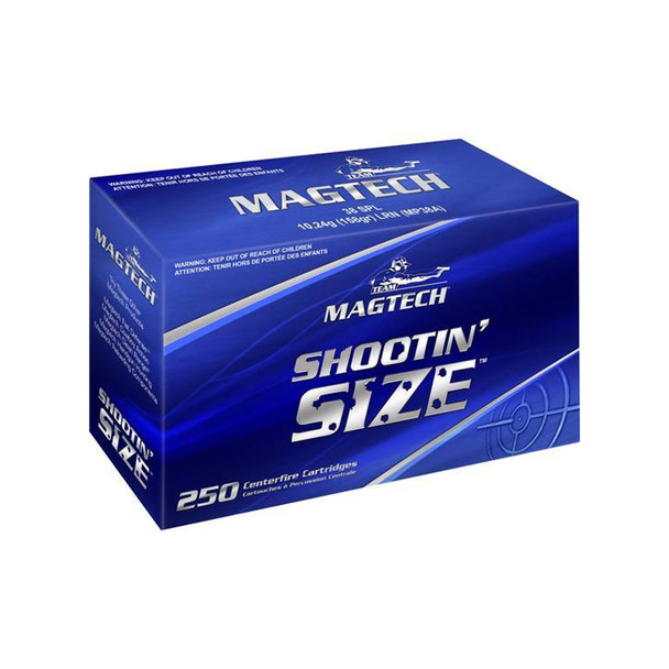 MAGTECH Shootin' Size 38 Special 158 Grain LRN Ammo, 300 Round Box (MP38A)