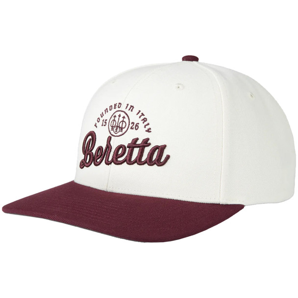 BERETTA Varsity 1526 Maroon/Beige Baseball Hat (BC041T0764037B)