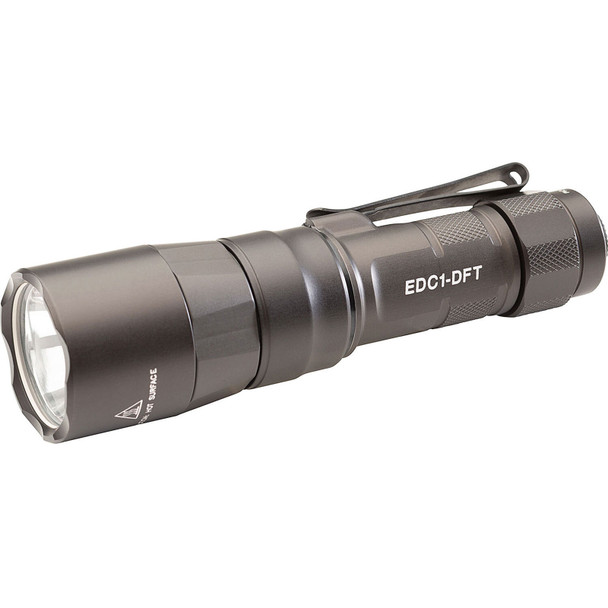 SUREFIRE EDC1-DFT Dual-Fuel Turbo 18350/123 Hard Anodized Everyday Carry Flashlight (EDC1-DFT-HA)