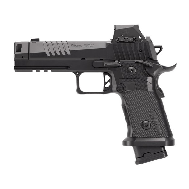 SIG SAUER P211-GTO 9mm Luger 4.4in 1x23rd/2x21rd Black Single Action Pistol w/ RomeoX (211F-9-GTO-B-RXSL)