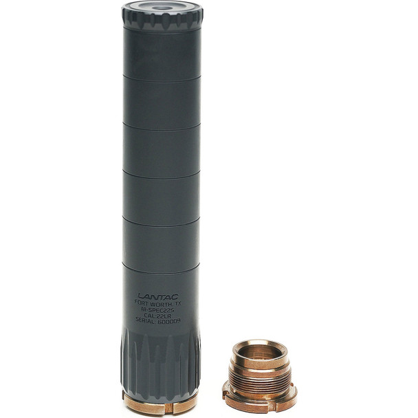 LANTAC USA M-SPEC22S 22LR 1/2x28 DT Suppressor (01-SUP-MSPEC22S)