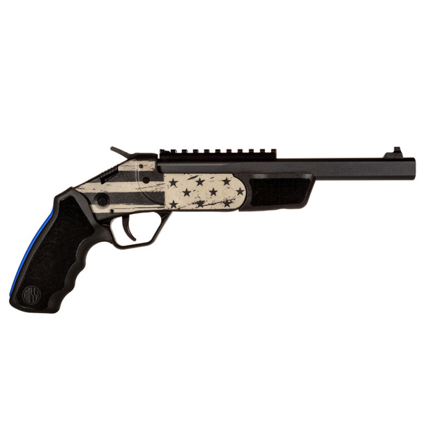 ROSSI Brawler American Flag .45 Colt/.410Ga 9in Single Shot Black Break Open Pistol (SSPB9-ENG1)