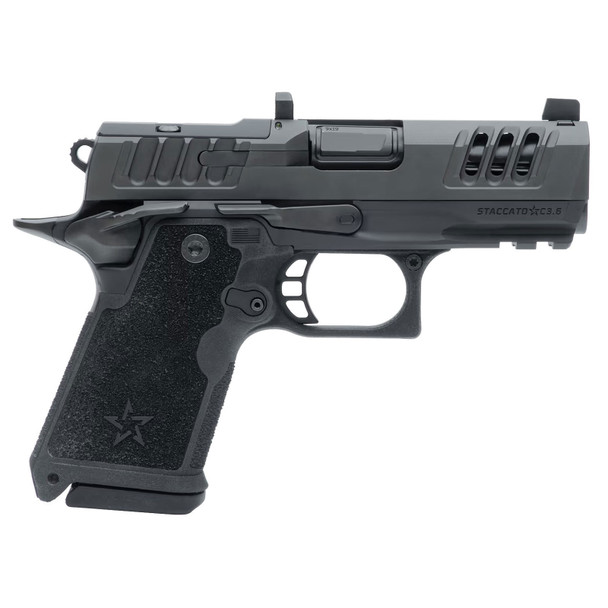 STACCATO 2011 HD C3.6 9mm 3.6in DLC Barrel 4x 15rd Mags Premium Package Pistol (20-2601-000107-01)