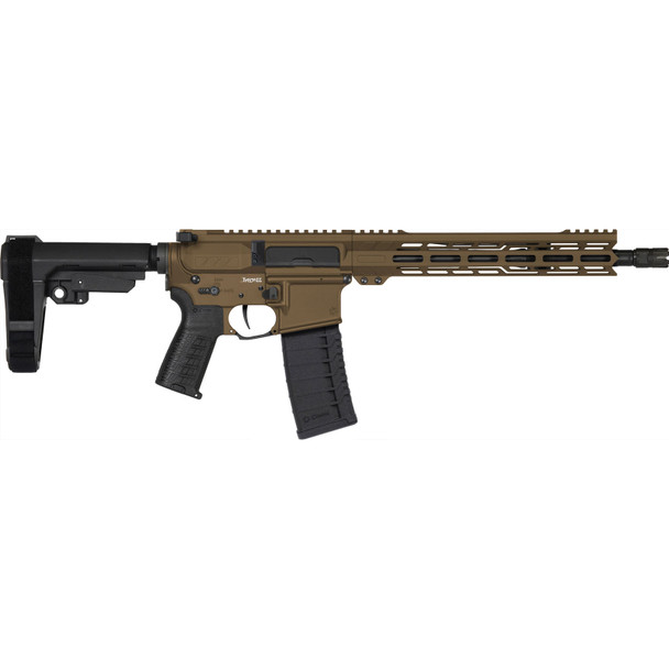 CMMG Banshee Mk4 5.56 12.5in 30rd Midnight Bronze Pistol w/ Ripbrace (55AC20A-MB)