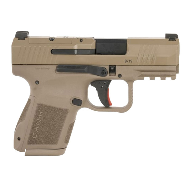 CANIK Mete MC9 9mm 3.18in 10rd Flat Dark Earth Semi-Auto Pistol, California Compliant (HG7651CAD-N)