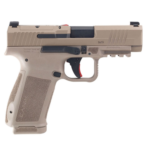 CANIK Mete MC9 LS 9mm 3.64in 10rd Flat Dark Earth Semi-Auto Pistol, California Compliant (HG7885CA-N-FDE)